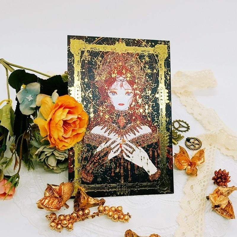 Libet - Gem Gold Foil Postcard Set - Libet - Stationary - Harumio