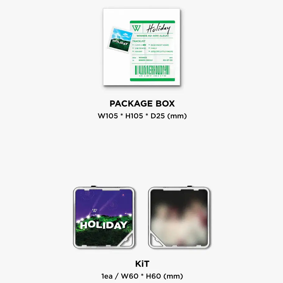 WINNER - HOLIDAY : Mini Album Vol. 4 (KiT Album) - WINNER - Album - Harumio
