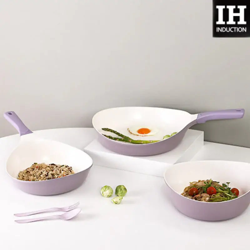 Neoflam - Gaudi Violet Wok 24cm - Neoflam - Wok Pan - Harumio Neoflam - Gaudi Violet Wok 24cm - Neoflam - Wok Pan - Harumio