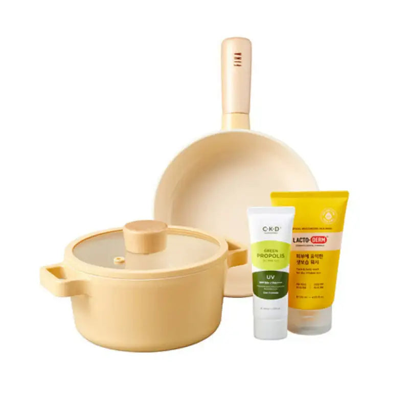 Neoflam x CKD - FIKA Healthy Yellow Set - Neoflam - Cookware Sets - Harumio