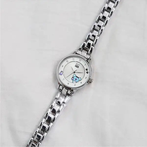 BT21 x OST - Silver Metal Watch - Koya - BT21 - Watches - Harumio