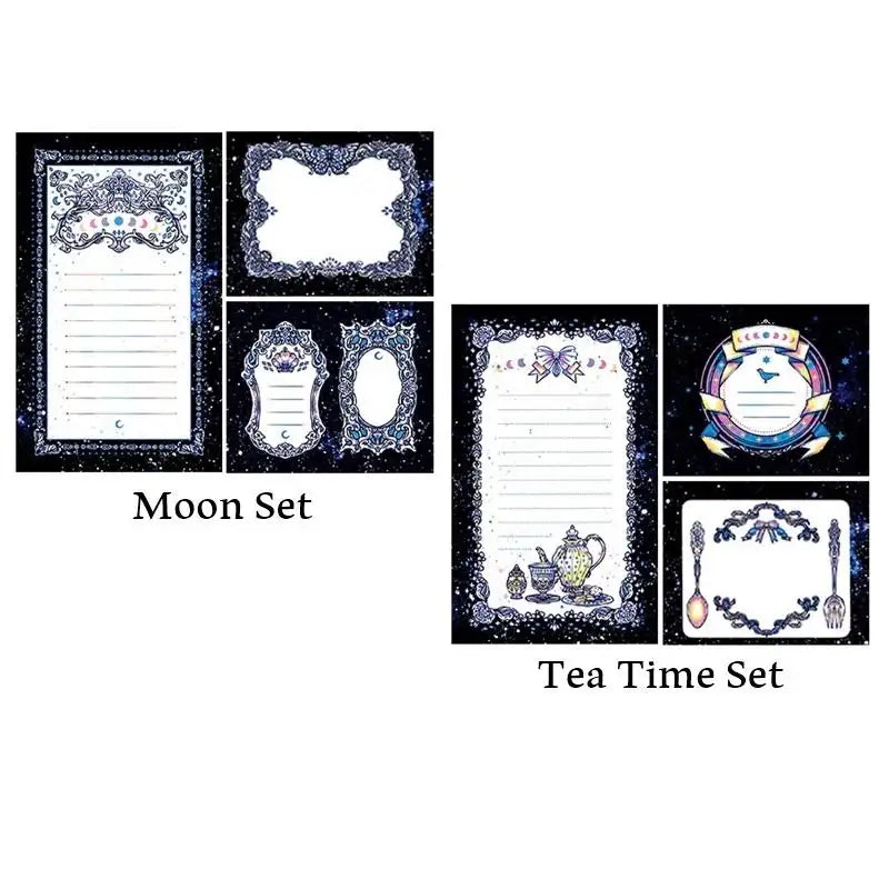 Libet - Moon And Tea Time Sticky Note Set - Libet - Stationary - Harumio