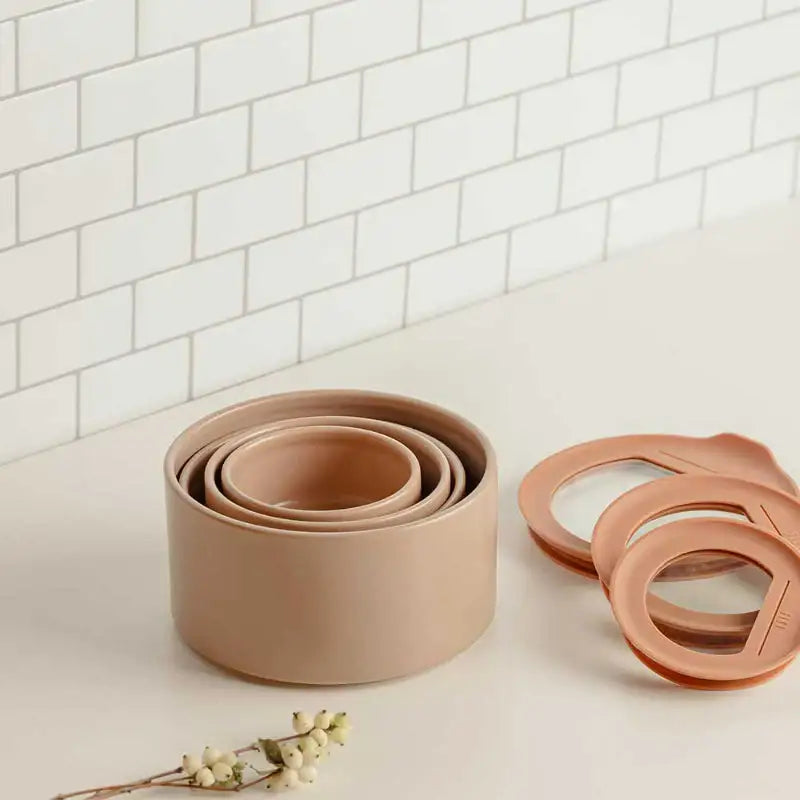 Neoflam - FIKA Ceramic Container Set Of 6 - Neoflam - Food Container - Harumio Neoflam - FIKA Ceramic Container Set Of 6 - Neoflam - Food Container - Harumio