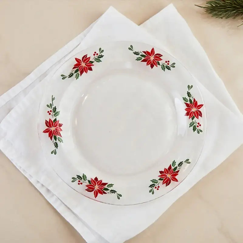 Korean Winter Flower - Glass Plate - Modern House - Home & Living - Harumio