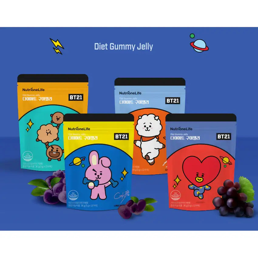 Nutrione x BT21 - Gummy Jelly - Nutrione - Vitamins - Harumio Nutrione x BT21 - Gummy Jelly - Nutrione - Vitamins - Harumio