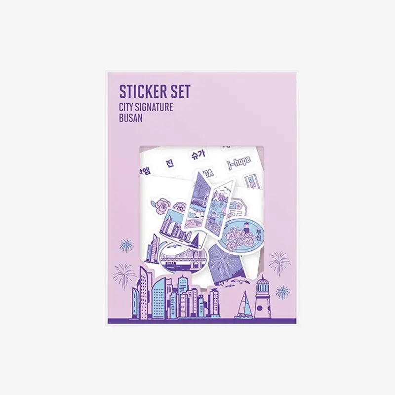 BTSステッカーセットin BUSAN BTS - Yet To Come In BUSAN - City Sticker Set Busan – Harumio