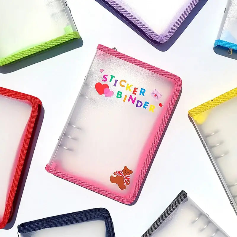 Yudaeng - A5/A6 - Translucent Zipper 6 Holes Diary Cover Pocket Binder - Yudaengdotcom - Binder Pockets - Harumio