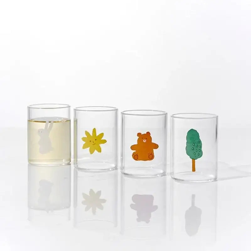 Korean Little Buddy - Soju Glass Set 4P - Modern House - Tableware - Harumio