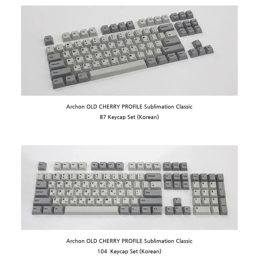 Archon - Old Cherry Profile Sublimation Classic Keycap Set - Archon - Mechanical Keyboard - Harumio