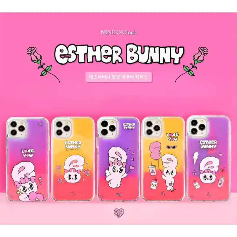 Esther Bunny - Neon Sand Phone Case (iPhone) - Esther Bunny - Phone Cases - Harumio