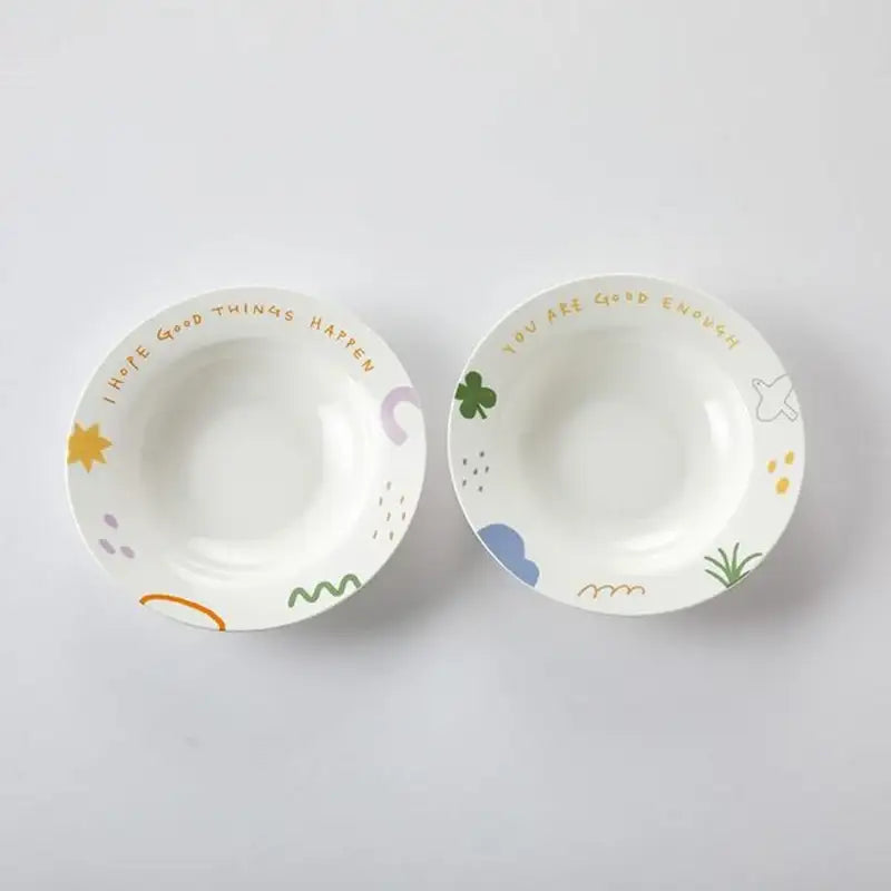 Korean Little Buddy Pom Pom - Pasta Bowl 2P Set - Modern House - Bowls - Harumio