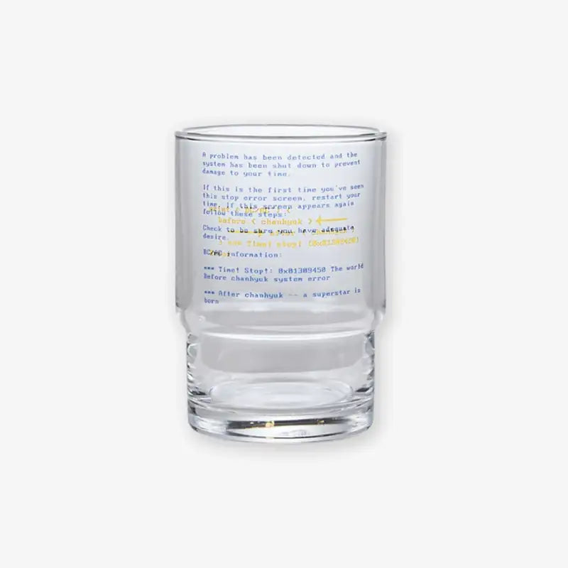 AKMU - ERROR - Lee Chanhyuk Clear Cup - AKMU - Cups - Harumio AKMU - ERROR - Lee Chanhyuk Clear Cup - AKMU - Cups - Harumio