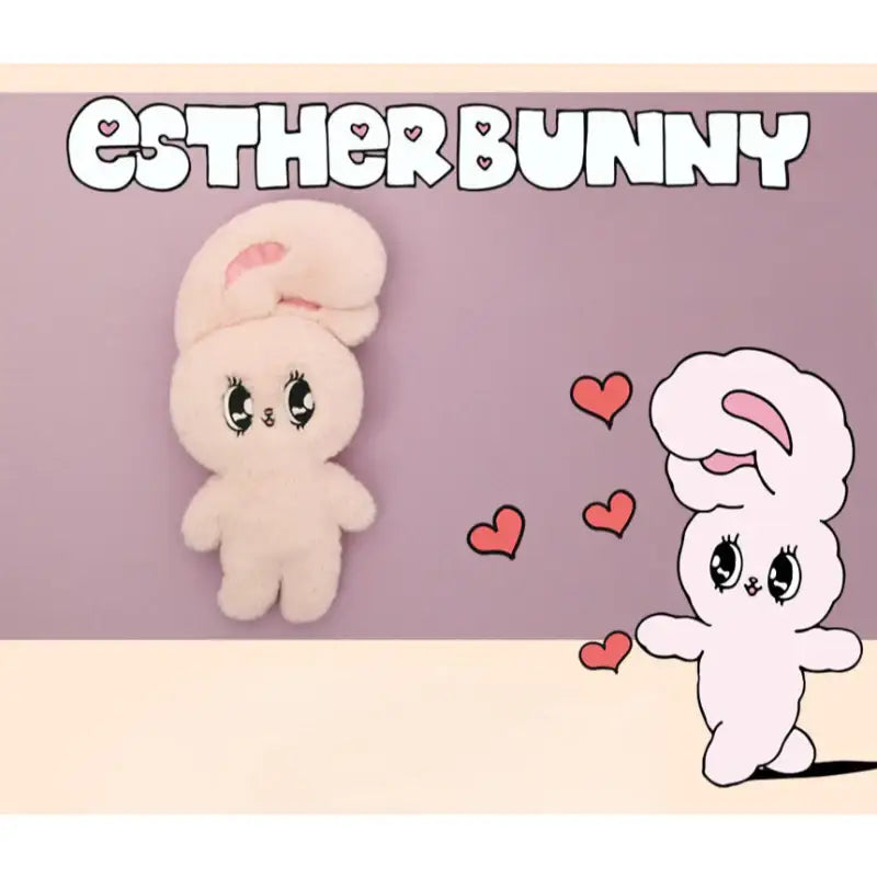 Esther Bunny - Flat Fur Plush Doll - Esther Bunny - Toys - Harumio