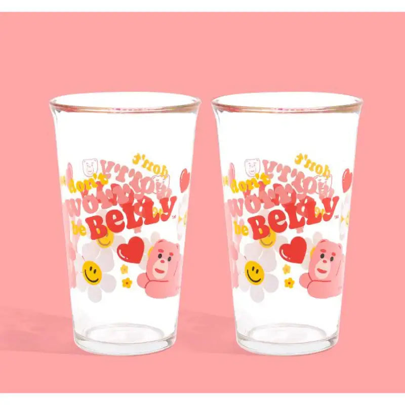 Wiggle Wiggle x Bellygom - Glass Cup Set - Wiggle Wiggle - Glass Cup - Harumio