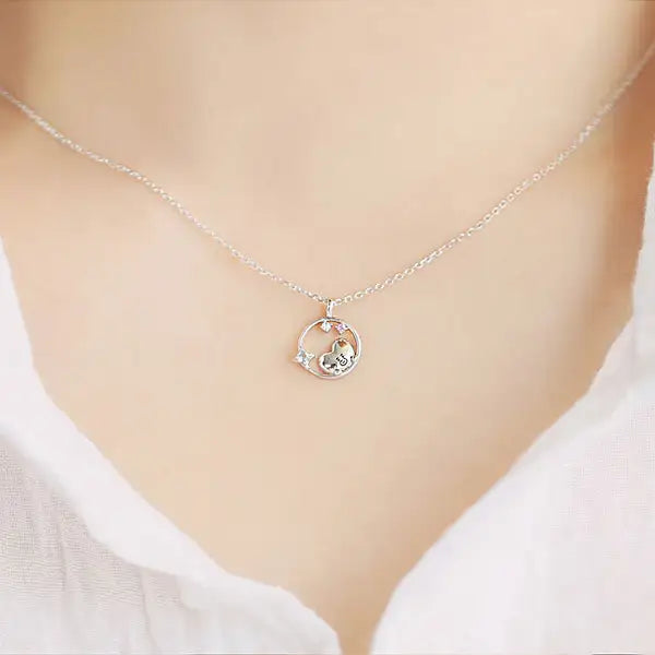 BT21 x OST - Silver Necklace Ver. 2 - Tata - BT21 - Necklace - Harumio