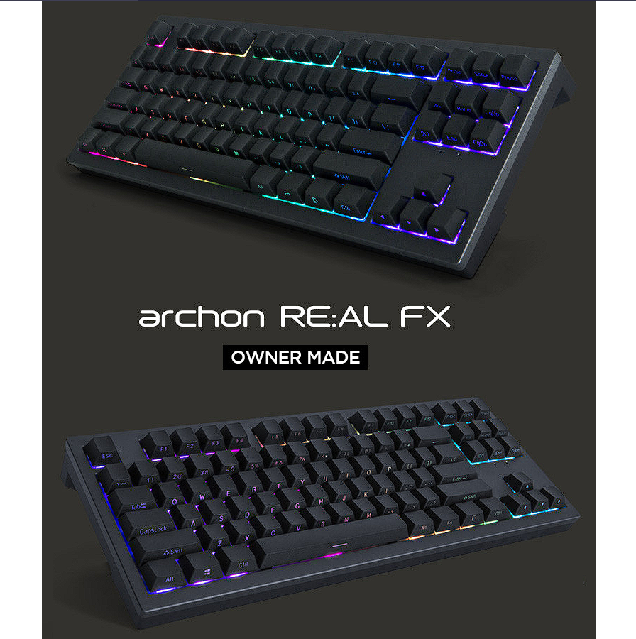 Archon - RE:AL FX Owner Made Gunmetal Mechanical Keyboard