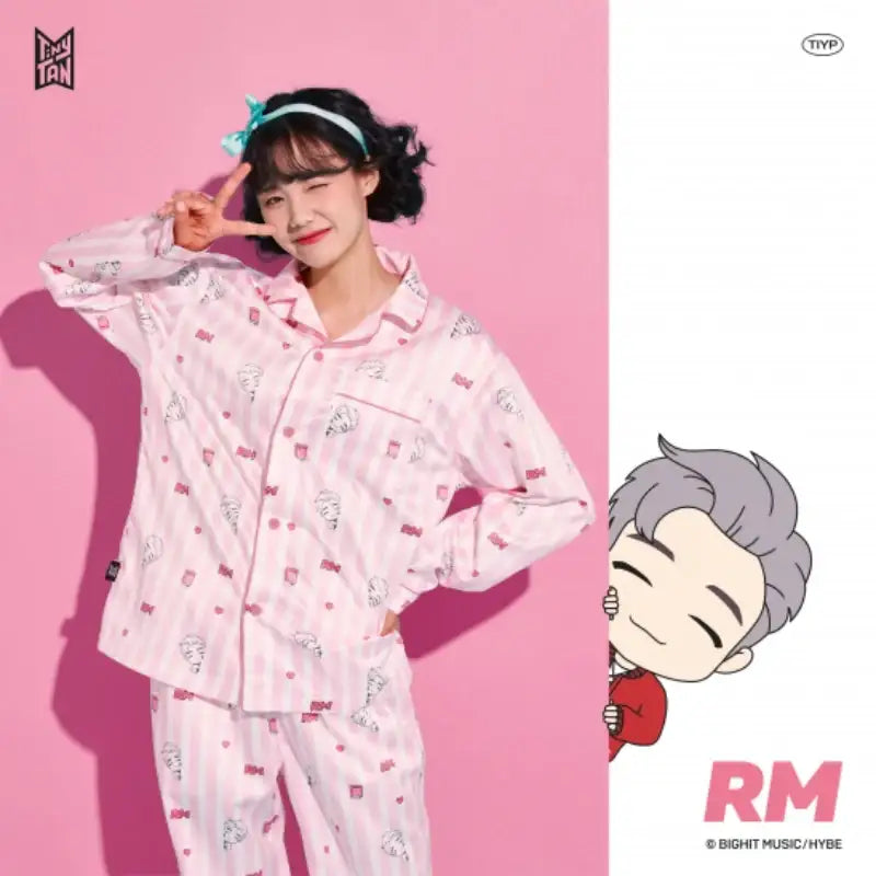 BTS TinyTAN x TIYP peek-a-boo Pajama - Main Image