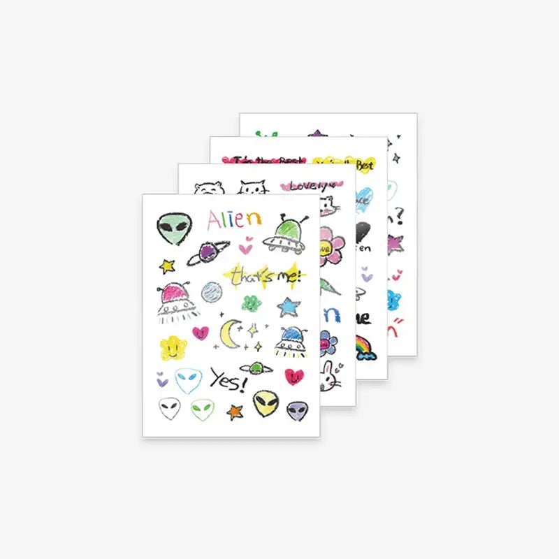 AKMU - ALiEN - Suhyun Tattoo Sticker Set - AKMU - Stickers - Harumio