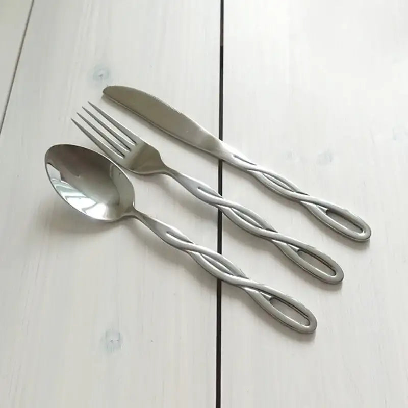 Like A Cafe - Twisted Dinner Cutlery - Like A Cafe - Home & Living - Harumio Like A Cafe - Twisted Dinner Cutlery - Like A Cafe - Home & Living - Harumio