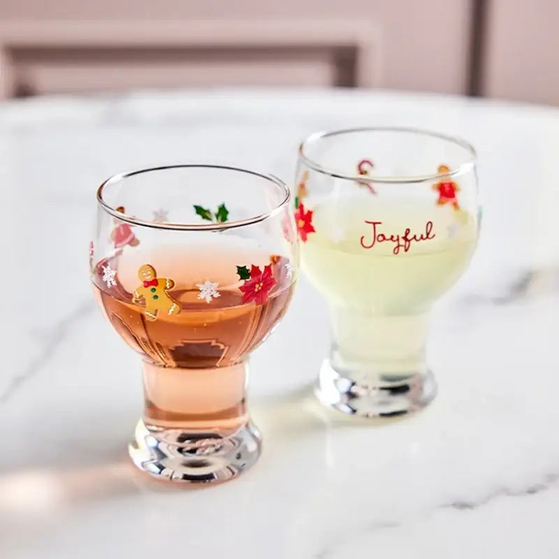 Korean Winter Story - Bavaria Glass Cup 2P Set - Modern House - Bavaria Glass - Harumio