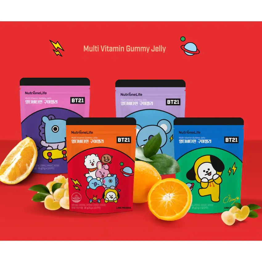 Nutrione x BT21 - Gummy Jelly - Nutrione - Vitamins - Harumio Nutrione x BT21 - Gummy Jelly - Nutrione - Vitamins - Harumio