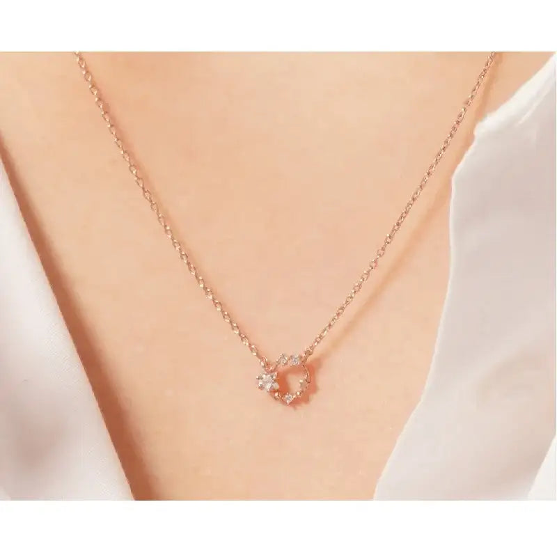 CLUE - Milky Way Starlight Moonlight Brass Necklace - CLUE - Jewelry - Harumio