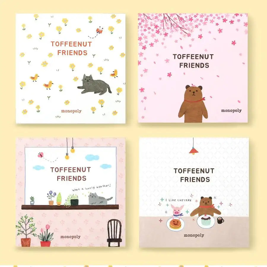 Monopoly - Toffee Nut Memo Pad Square - Monopoly - Notebooks & Notepads - Harumio