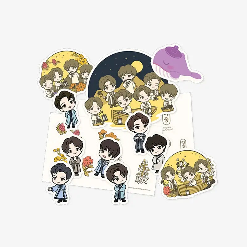 BTS - TinyTAN DALMAJUNG - Sticker Set - BTS - Stickers - Harumio