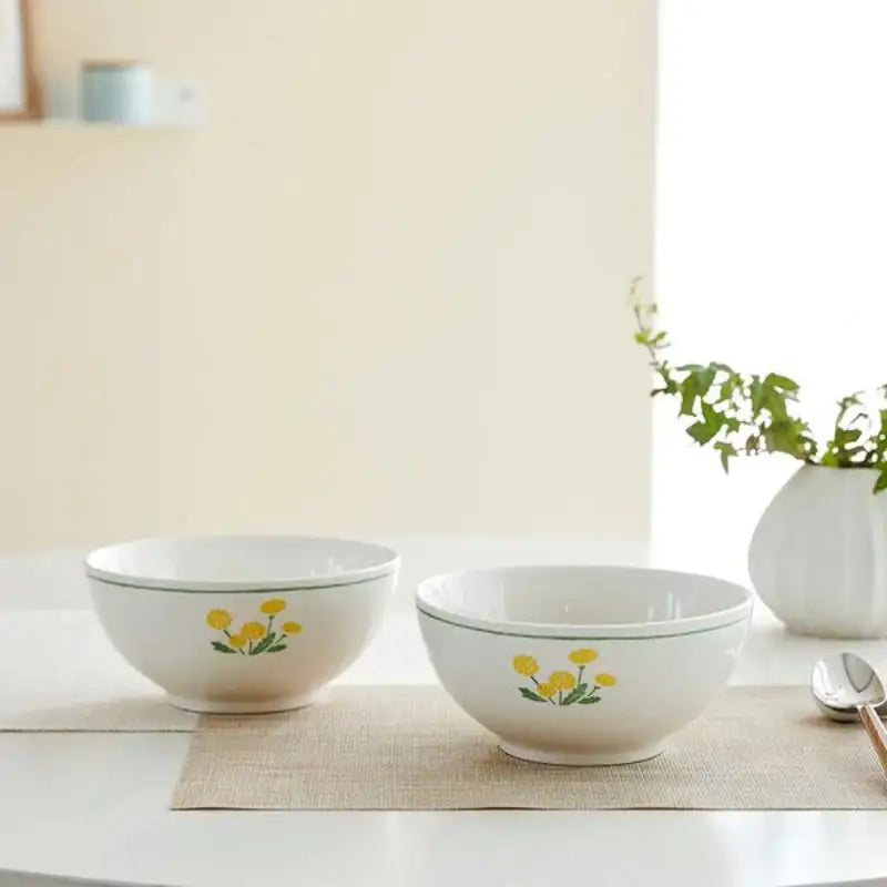 Korean L Dandelion - Noodle Bowl Set 2P - Modern House - Tableware - Harumio