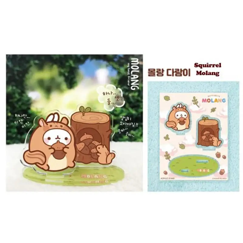 Molang - Animal Acrylic Stand - Molang - Acrylic Stand - Harumio