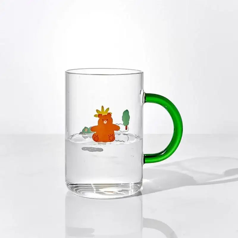 Korean Little Buddy - Long Glass Mug - Modern House - Tableware - Harumio