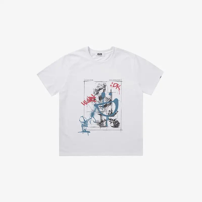 ULKIN X iKON DK - Spray Smile Statue T-Shirt - iKON - T-Shirts - Harumio
