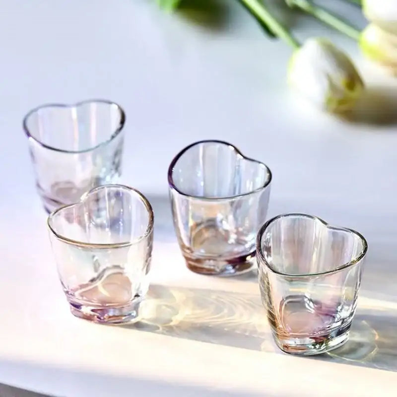 Korean ON Rainbow - Heart Soju Glass Set - Modern House - Tableware - Harumio
