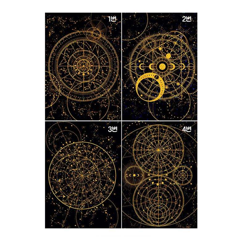 Libet - Gold Leaf Universe Postcard Set - Libet - Stationary - Harumio