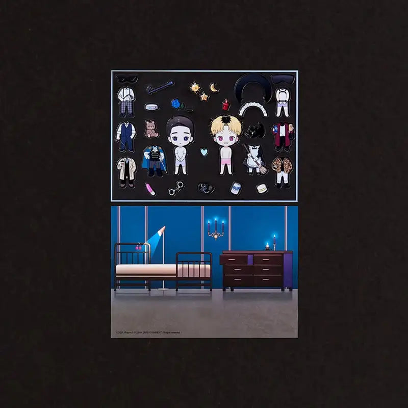 BJ Alex - Dress Up Kit Ver.2 - Lezhin - Sticker - Harumio