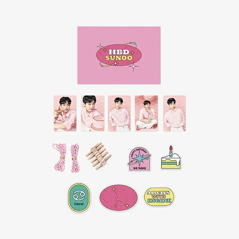 ENHYPEN - BIRTHDAY - SUNOO DIY Photo Card Garland – Harumio
