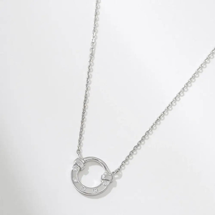 OST - Lucky Rock Horseshoe Daily Stone Silver Necklace - OST - Jewelry - Harumio