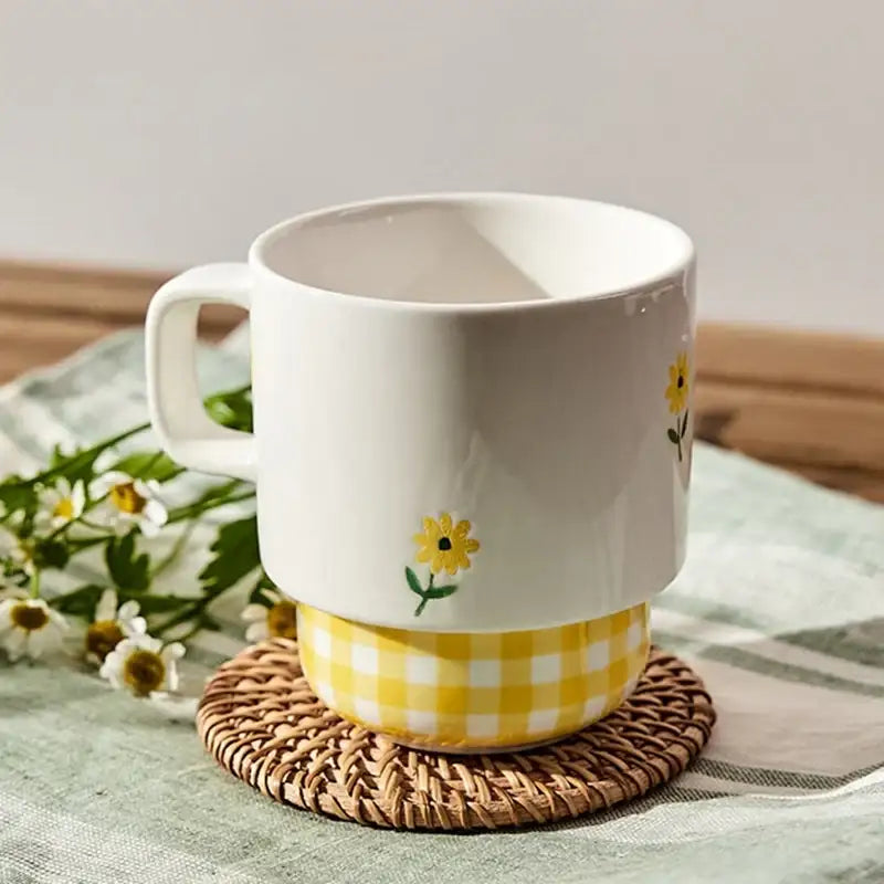 Korean Picnic Day - Stacking Mug - Modern House - Kitchenware - Harumio