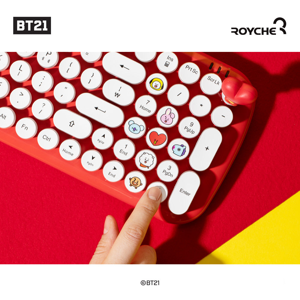 BT21 x Royche - Retro Keyboard Keycap Set
