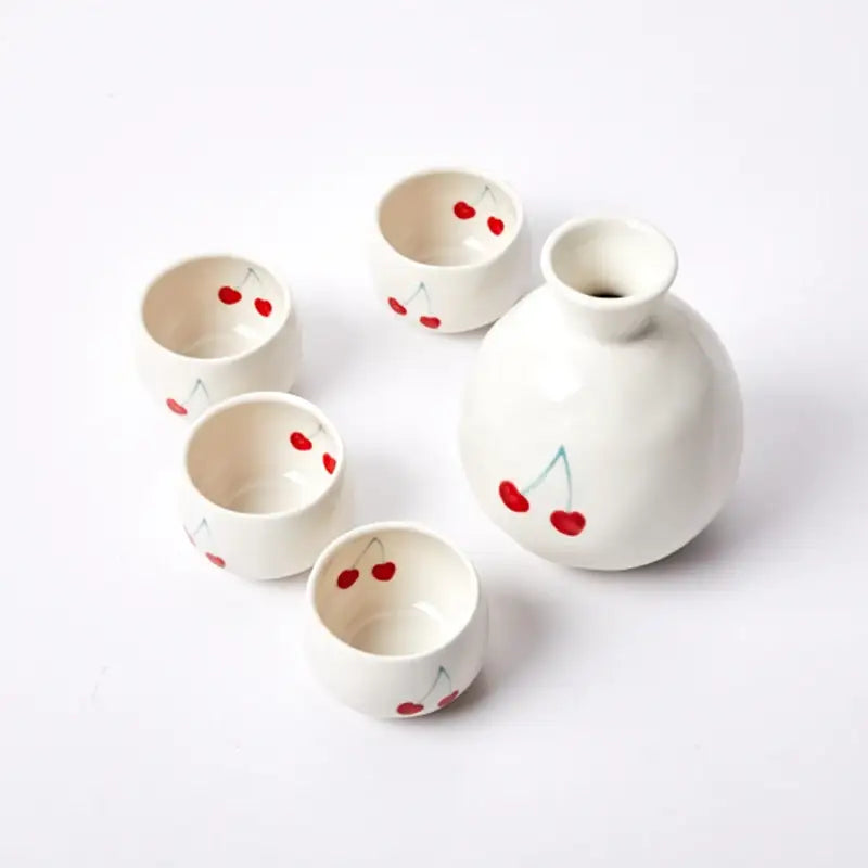 Korean Cherry Carafe & Cups Set - Modern House - Kitchenware - Harumio
