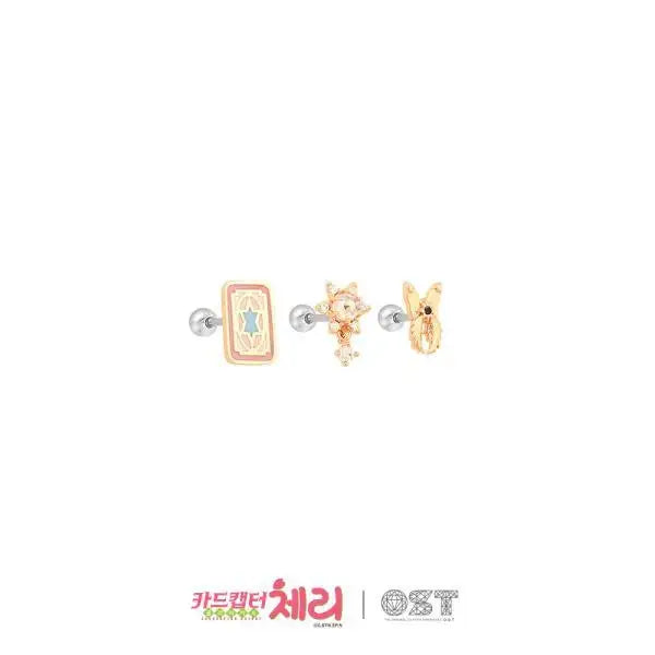 OST x Cardcaptor Sakura - Clear Card Ear Piercing Set - OST - Jewelry - Harumio