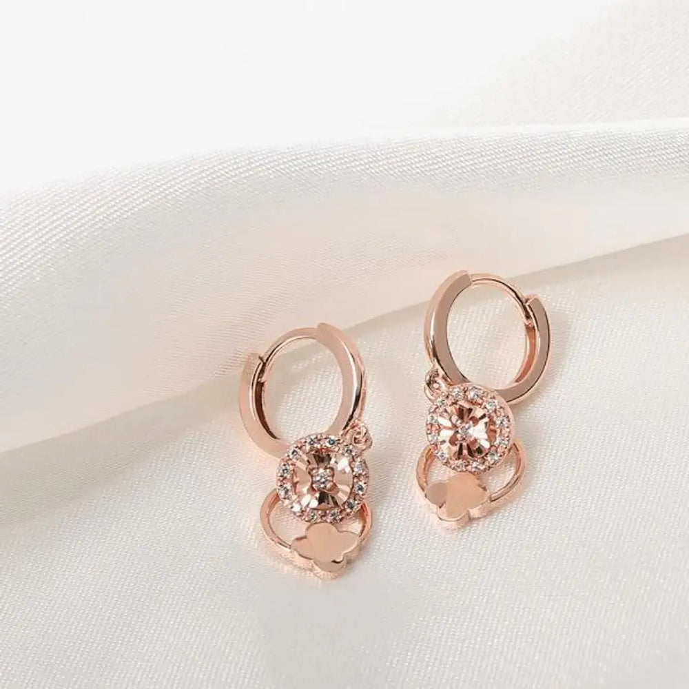 CLUE - Clover Cubic Silver Earring - CLUE - Jewelry - Harumio