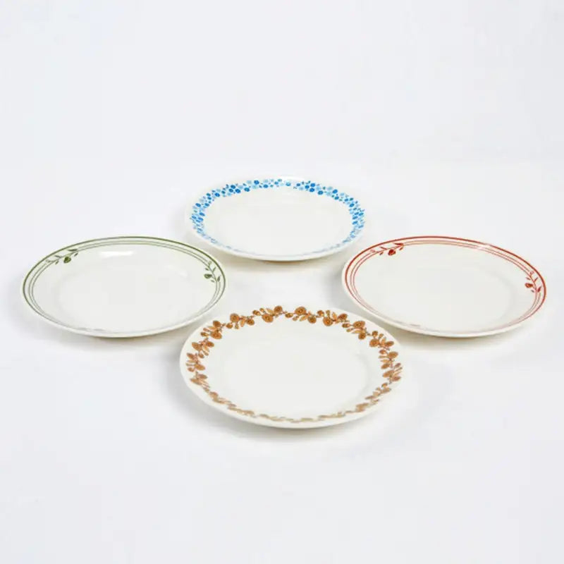 Korean Vintage Pattern Plate 4P Set - Modern House - Kitchenware - Harumio