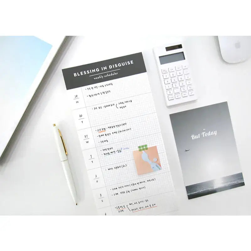 Second Mansion x 10x10 - Desk Side Weekly Scheduler - 10x10 - Accessories - Harumio