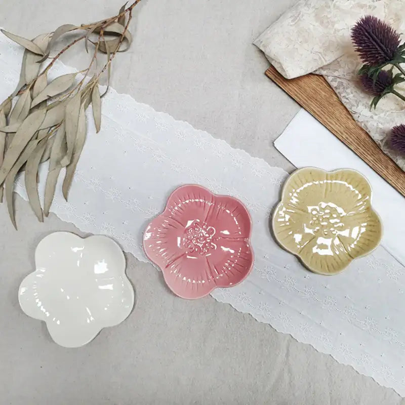 OSON - Handmade Flower Shaped Plate & Holder - OSON - Tableware - Harumio
