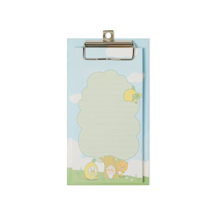 Kakao Friends - Lemon Terrace Mini Memo and Clipboard Set - Kakao Friends - Accessories - Harumio