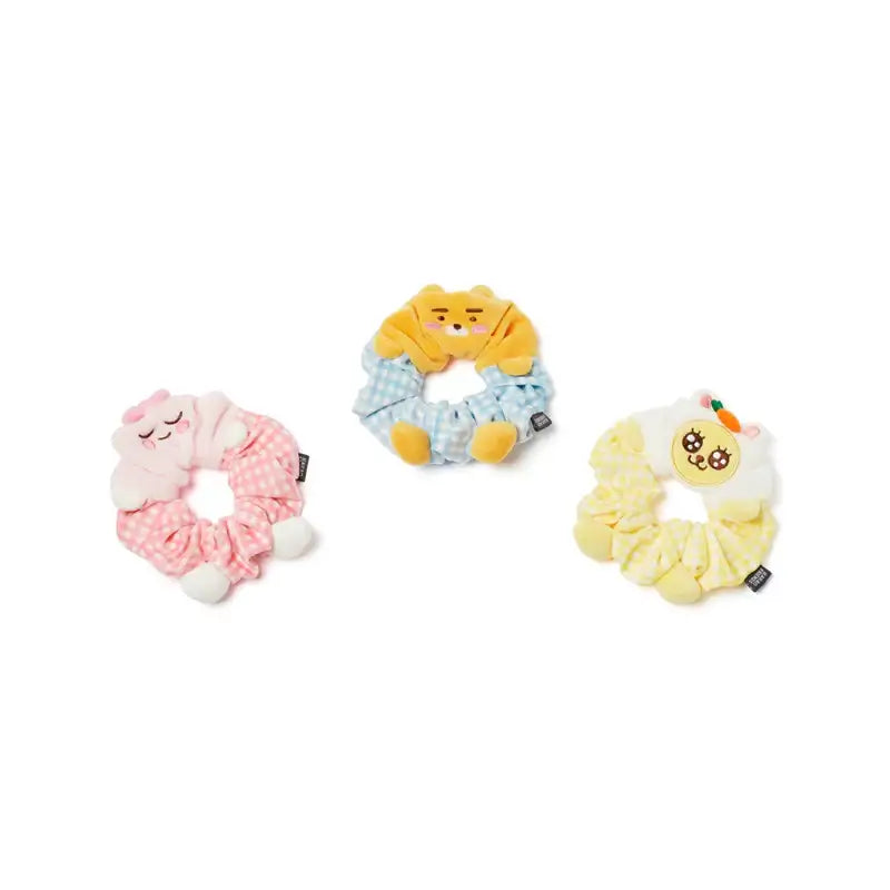 Kakao Friends - Check Pattern Scrunchies - Kakao Friends - Accessories - Harumio