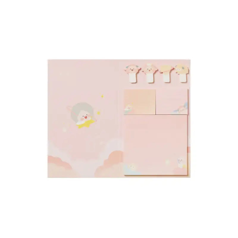 Kakao Friends - Lovely Apeach - Adhesive Memo Set - Kakao Friends - Stationery - Harumio