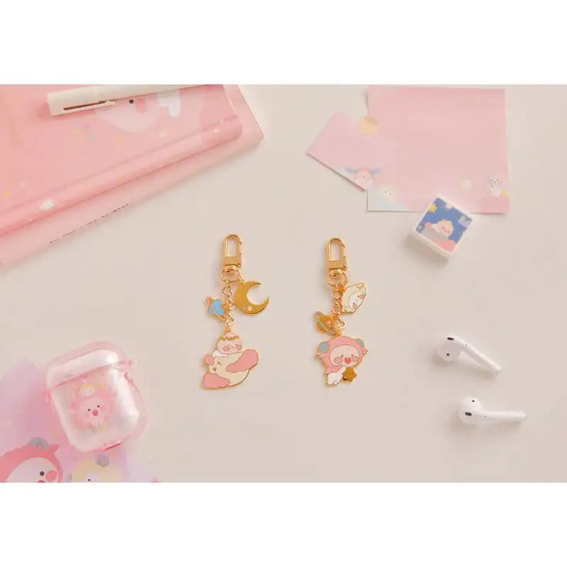 Kakao Friends - Lovely Apeach - AirPods Keyring - Kakao Friends - Accesories - Harumio