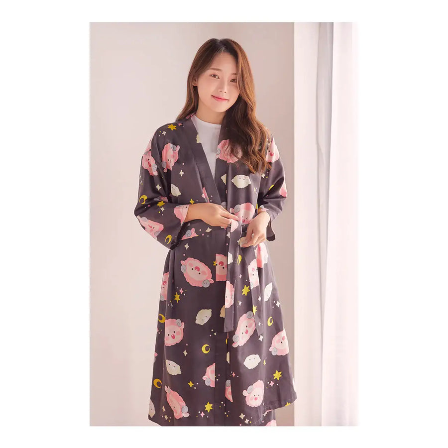 Kakao Friends - Lovely Apeach - Homewear Robe - Kakao Friends - Clothing - Harumio